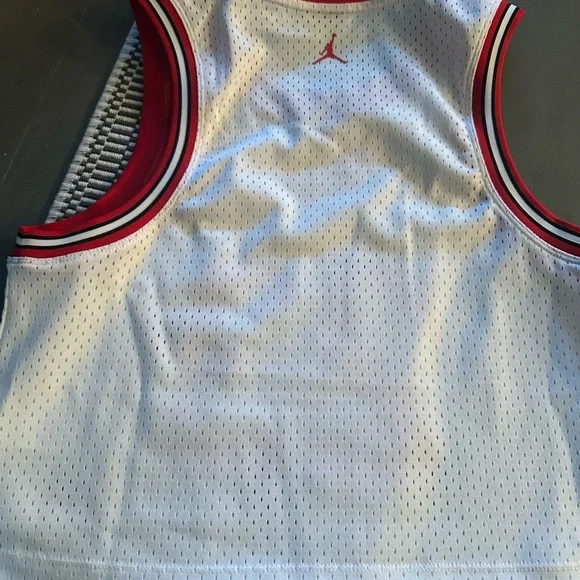 Jordan Women's White and Red Tank Top small - Picture 3 of 4